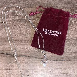 Beautiful Heart and Pearl Necklace